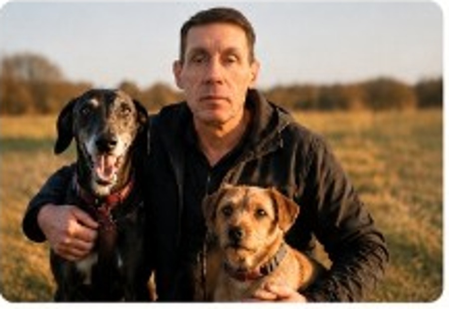 Mark with dogs